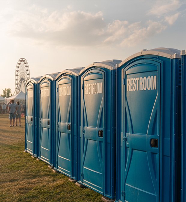Restroom Rental Setup in Phoenix