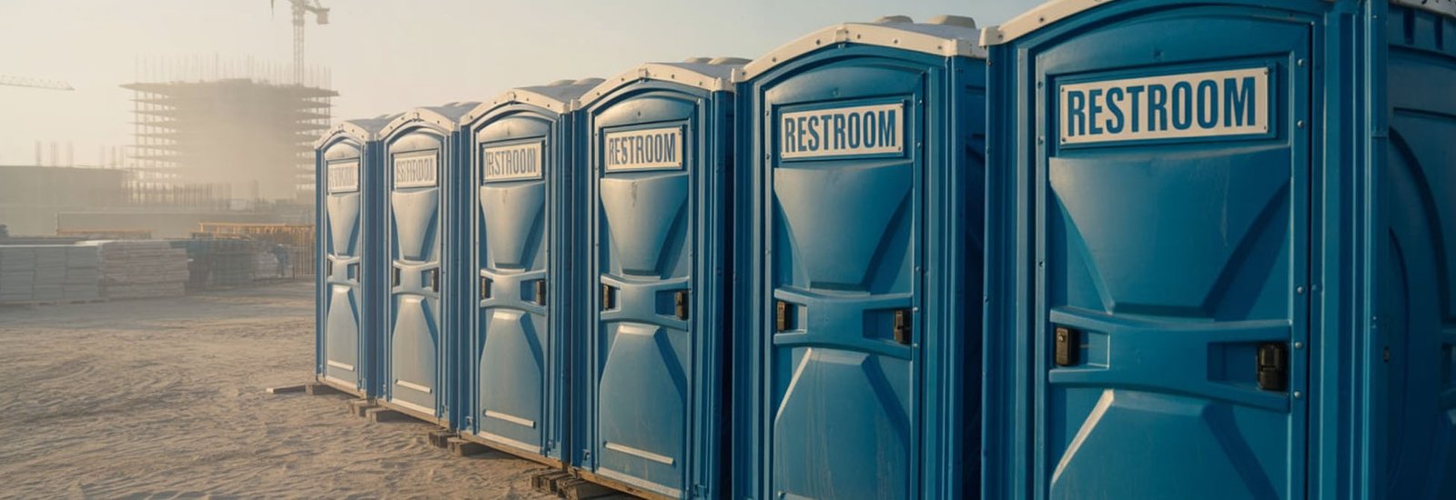 Construction Porta Potty Rental in Phoenix